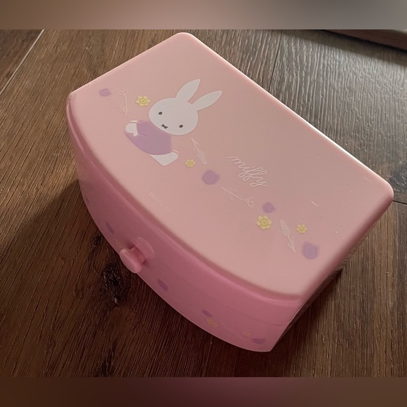 MIFFY-Imported (NWT) Pink Jewelry Box With Drawer & Mirror - Picture 13 of 13